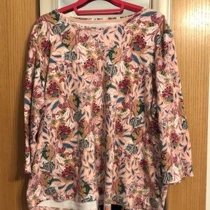 Laura Scott 3X floral shirt